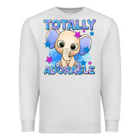 Oatmeal Heather totally adorable elephant boy Premium Sweatshirt - AdoDesignShop