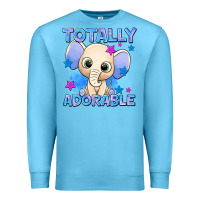 Ocean Blue totally adorable elephant boy Premium Sweatshirt - AdoDesignShop