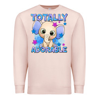Pale Pink totally adorable elephant boy Premium Sweatshirt - AdoDesignShop