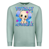Seafoam totally adorable elephant boy Premium Sweatshirt - AdoDesignShop