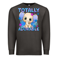 Smoke totally adorable elephant boy Premium Sweatshirt - AdoDesignShop