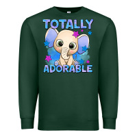 Sports Green totally adorable elephant boy Premium Sweatshirt - AdoDesignShop