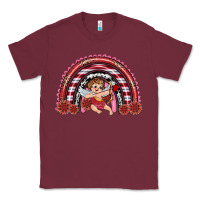 Burgundy valentine's day cupid rainbow Classic Tee - RanaPortraitStore