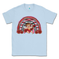 Dusty Blue valentine's day cupid rainbow Classic Tee - RanaPortraitStore