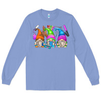 Colony Blue nail tech gnomes Long Sleeve Tee - Zillion Design Studio