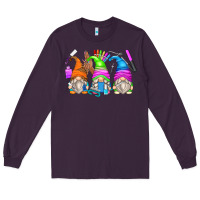 Plum nail tech gnomes Long Sleeve Tee - Zillion Design Studio