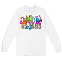 White nail tech gnomes Long Sleeve Tee - Zillion Design Studio