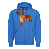 True Royal dachshund Zipper Hoodie - RanaPortraitStore
