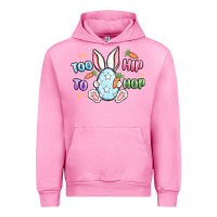Fuchsia Pink too hip to hop easter Urban Hoodie - MaliasSmallBusiness