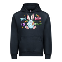Navy too hip to hop easter Urban Hoodie - MaliasSmallBusiness