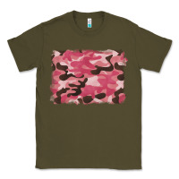 Army Green pink camouflage background Classic Tee - BarkalooDesign