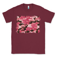 Burgundy pink camouflage background Classic Tee - BarkalooDesign