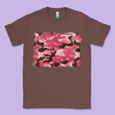 Pink Camouflage Background Classic Tee Designed By Barkaloodesign