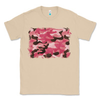 Mushroom pink camouflage background Classic Tee - BarkalooDesign