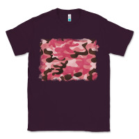 Plum pink camouflage background Classic Tee - BarkalooDesign