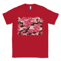 Red pink camouflage background Classic Tee - BarkalooDesign