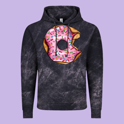 Pink Strawberry Donut Vintage Hoodie Designed By Adodesignshop