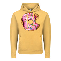 Vintage Mustard pink strawberry donut Vintage Hoodie - AdoDesignShop
