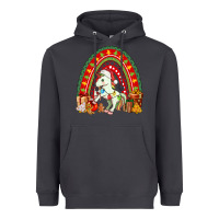 Smoke Christmas Unicorn Rainbow Heavyweight Hoodie - FaDigitalArtStudio