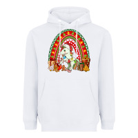 White Christmas Unicorn Rainbow Heavyweight Hoodie - FaDigitalArtStudio