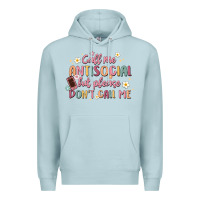 Blue Mist call me antisocial but please don't call me Premium Hoodie - MaliasSmallBusiness