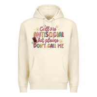 Sandshell call me antisocial but please don't call me Premium Hoodie - MaliasSmallBusiness