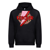 Black teacher lightning bolt valentines day Urban Hoodie - MaliasSmallBusiness