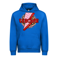 Cobalt teacher lightning bolt valentines day Urban Hoodie - MaliasSmallBusiness