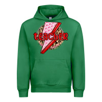 Emerald teacher lightning bolt valentines day Urban Hoodie - MaliasSmallBusiness