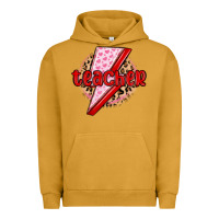 Pigment Peanut Butter teacher lightning bolt valentines day Urban Hoodie - MaliasSmallBusiness