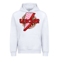 White teacher lightning bolt valentines day Urban Hoodie - MaliasSmallBusiness