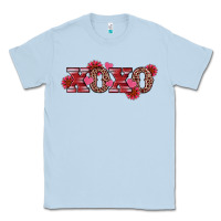 Dusty Blue valentine's day xoxo sunflower heart Classic Tee - RanaPortraitStore