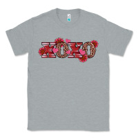 Heather Grey valentine's day xoxo sunflower heart Classic Tee - RanaPortraitStore