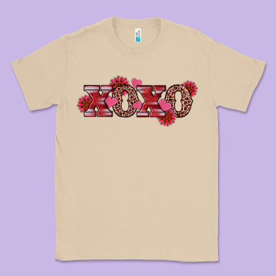 Classic Tee valentine's day xoxo sunflower heart