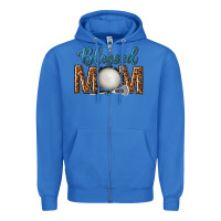 True Royal western blessed mom with lacrosse Zipper Hoodie - texasbilliewilder