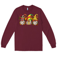 Burgundy juneteenth gnomes Long Sleeve Tee - Zillion Design Studio