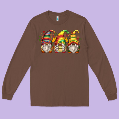 Juneteenth Gnomes Long Sleeve Tee Designed By Zillion Design Studio