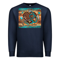 Navy nurse leopard heart Premium Sweatshirt - JahusDesignShop
