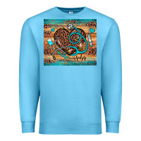 Ocean Blue nurse leopard heart Premium Sweatshirt - JahusDesignShop