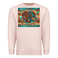 Pale Pink nurse leopard heart Premium Sweatshirt - JahusDesignShop