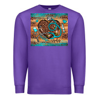 Purple nurse leopard heart Premium Sweatshirt - JahusDesignShop