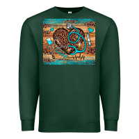 Sports Green nurse leopard heart Premium Sweatshirt - JahusDesignShop