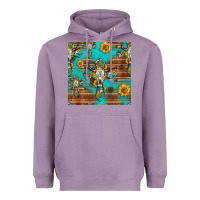 Lavender bull skull cross seamless pattern Heavyweight Hoodie - HRA Design Shop