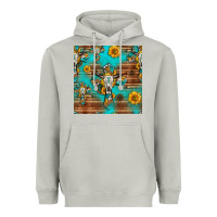 Moon Dust bull skull cross seamless pattern Heavyweight Hoodie - HRA Design Shop