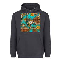 Smoke bull skull cross seamless pattern Heavyweight Hoodie - HRA Design Shop