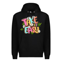 Black take it easy Premium Hoodie - MaliasSmallBusiness