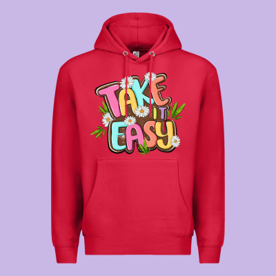 Take It Easy Premium Hoodie Designed By Maliassmallbusiness