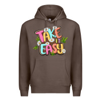 Coffee take it easy Premium Hoodie - MaliasSmallBusiness