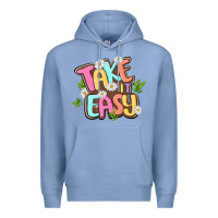 Colony Blue take it easy Premium Hoodie - MaliasSmallBusiness