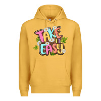 Mustard take it easy Premium Hoodie - MaliasSmallBusiness